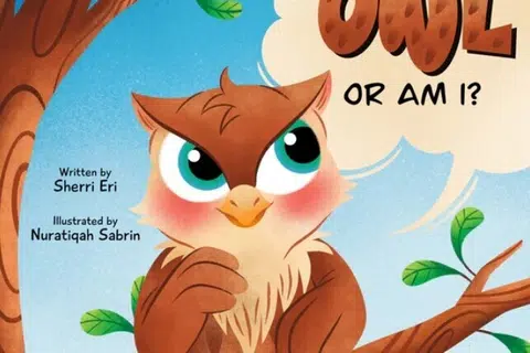 Buku, ‘I Am Not An Owl or Am I?’, mengisahkan tentang Hoot, burung hantu yang tinggal di sebuah ladang dan tiba-tiba berasa dia perlu membuat perubahan besar pada dirinya. Baginya, semua haiwan lain di ladang itu kelihatan sempurna. Jadi, dia juga memulakan pengembaraan untuk menjadi seperti mereka, malah sanggup mewarnakan badannya.