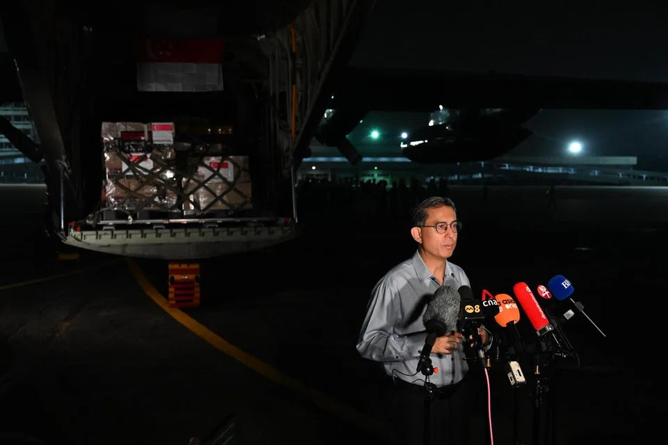 Gaza, Dr Faishal Ibrahim, bantuan kemanusiaan, Pangkalan Udara Paya Lebar