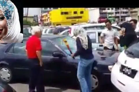 KINI MENYESAL: Cik Siti Fairrah, pemilik kereta Peugeot 208 yang menjadi topik hangat di alam siber selepas adegan beliau mengamuk akibat satu kemalangan kecil tersebar luas di laman sosial. - Foto THE STAR