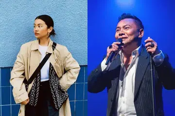 Timur Gabriel (kiri) berkongsi tentang hubungannya dengan bapanya, Datuk Zainal Abidin, yang tidak pernah aman, dalam podcast ‘Head Over Heels’.