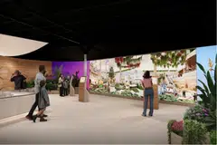 Pengunjung pameran ‘T5 In the Making’ di balai ketibaan Terminal 3, Lapangan Terbang Changi, boleh meneroka paparan interaktif, zon pengalaman (cuba sendiri) serta model berskala terperinci yang menonjolkan aspirasi masa depan lapangan terbang.