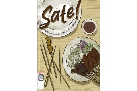 Sate!
Nombor Panggilan: J SING FAR

Buku bergambar ini mengisahkan pengalaman sepasang kembar, Syira dan Sufi, sewaktu mereka berada di pusat penjaja bersama ibu dan datuk mereka. Buku ini memaparkan keghairahan mereka untuk mencuba pelbagai makanan, terutama sate!