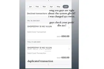 Salah seorang pengguna mengalami urus niaga duplikasi bernilai $1,100 selepas pembayarannya untuk satu produk di Shopee berharga $550 dilakukan dua kali. - Foto oleh ihsan RUZANA RAHIM