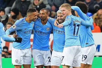 MENTALITI JUARA: Pemain City perlu bangkit dari kekecewaan kekalahan ke atas Newcastle jika mereka mahu terus mencabar untuk merangkul takhta liga. - Foto AFP