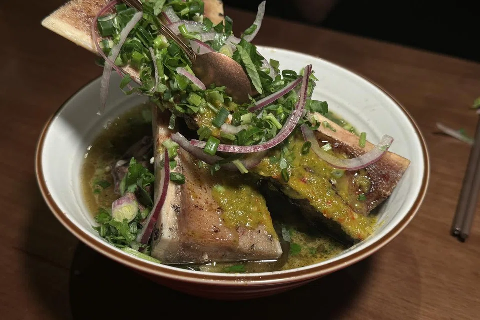 Pho Bo Wagyu, antara yang dihidangkan di Restoran MAMTOM. 