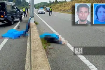 Mangsa maut dalam kemalangan di KM 57, Jalan Lingkaran Tengah Utama (CSR) menghala ke Kuala Lipis pada jam 5.30 petang, pada hari pertama Syawal, 10 April 2024.