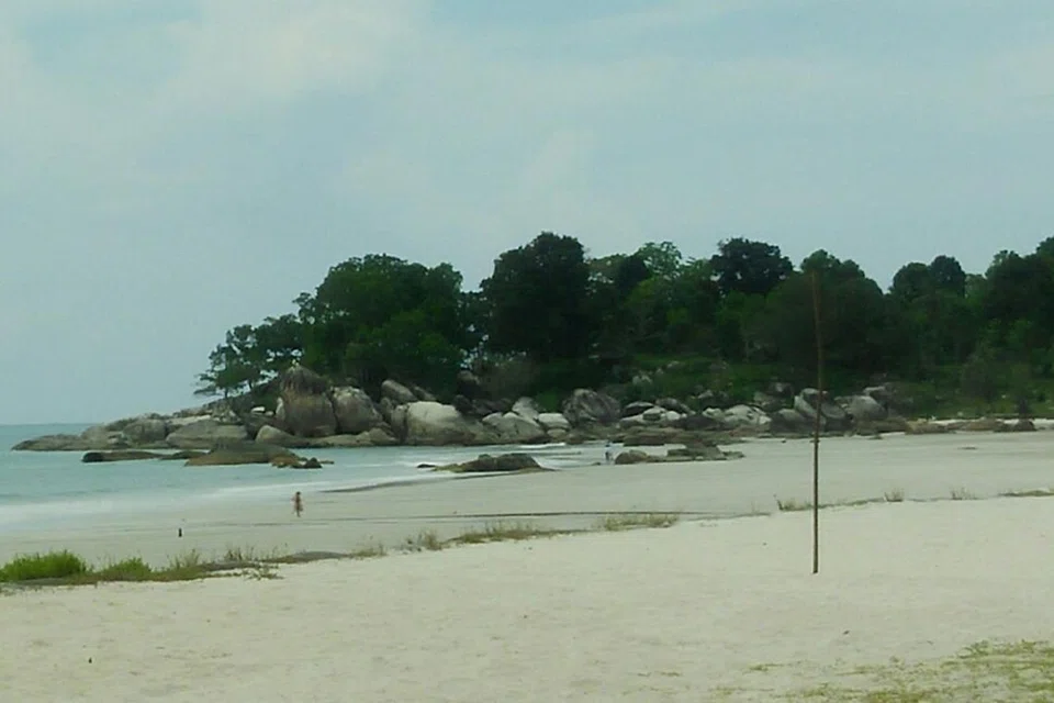 TARIKAN ALAM: Terdapat banyak pantai serba putih termasuk di Pasir Padi yang dibarisi pohon menghijau di Pulau Bangka. - Foto BH oleh SAINI SALLEH