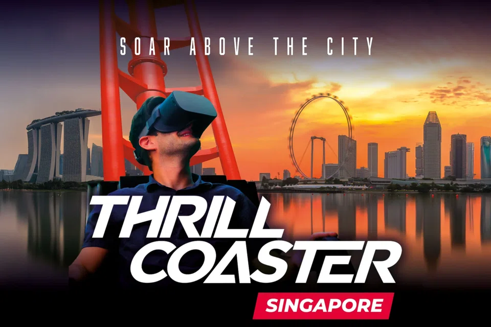 Dengan teknologi realiti maya (VR) dan simulasi pergerakan, ‘Thrill Coaster’ Singapura membawa anda merasai pengalaman seperti menaiki roller coaster sebenar.