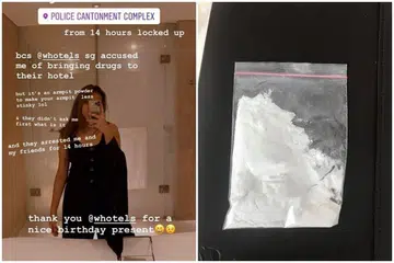 Cik Sharonia Paruntu berkata beliau ditahan selama 14 jam kerana bedak deodoran yang dibawanya ke W Singapore disalah anggap sebagai dadah oleh kakitangan hotel. - Foto STANLEY PARUNTU/FACEBOOK