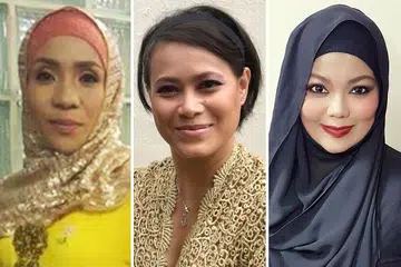 TIGA BINTANG: (Dari kiri) Asnida Daud, Olynn Salleh dan Suraya Hassan. Asnida pernah menjadi naib juara Bintang HMI 91/92, Olynn Salleh kini menyanyi bersama band Singapura, Shaggies, sementara Suraya pula adalah juara Bintang HMI 91/92. - Foto KASSIMBABA LIVE EVENT