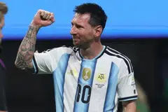 Penyerang Argentina, Lionel Messi, kelihatan bergenang air mata ketika meraikan kemenangan dalam perlawanan pusingan 16 terakhir Piala Dunia Persekutuan Bola Sepak Antarabangsa (Fifa) 2026 antara Argentina dengan Mesir di Stadium Atlanta, pada 7 Julai.
