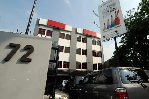 Foto fail pejabat majalah Tempo di Jakarta.