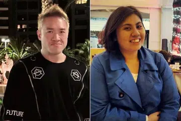 Suspek pembunuh, Mitchell Ong (kiri), didapati telah dinamakan sebagai penama tunggal bagi simpanan Tabung Simpanan Pekerja (CPF) Cik Audrey Fang.
