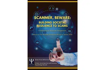 SUMBER MAKLUMAT BARU: MHA telah melancarkan e-buku baru yang bertajuk ''Scammer, Beware: Building Societal Resilience to Scams'' untuk meningkatkan kesedaran penipuan dalam masyarakat. - Foto SCAMINAR WEBSITE