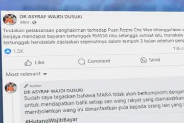 Pelakon Malaysia Rozita Che Wan atau lebih dikenali sebagai Che Ta dilaporkan sudah membayar separuh daripada keseluruhan hampir RM1 juta tunggakan hutang Majlis Amanah Rakyat (Mara) sejak 27 Disember lalu.