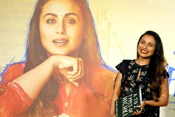 FILEM BARU: Dalam filem baru Hichki, Rani Mukerji berlakon sebagai seorang guru yang menghidap masalah sindrom Tourette. - Foto AFP