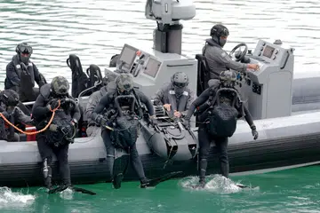 Polis Pengawal Pantai (PCG) Singapura membuat demonstrasi teknologi baru mereka kepada media di Pangkalan Daerah Brani PCG pada 22 Januari.