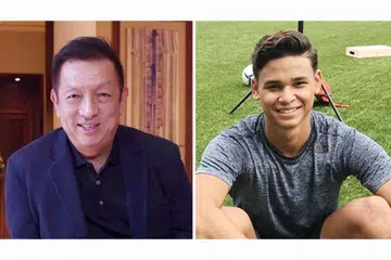LAHIR KECEWA: Peter Lim (kiri) lahir rasa kecewa dengan keputusan Irfan Fandi menolak tawaran kontrak daripada Sporting Braga. - Foto fail