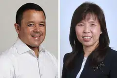 TIMBALAN SPEAKER: Encik Christopher De Souza (GRC Holland-Bukit Timah) dan Cik Jessica Tan (GRC East Coast) dilantik sebagai Timbalan Speaker Parlimen semalam. - Foto BH oleh KEVIN LIM, KUA CHEE SIONG