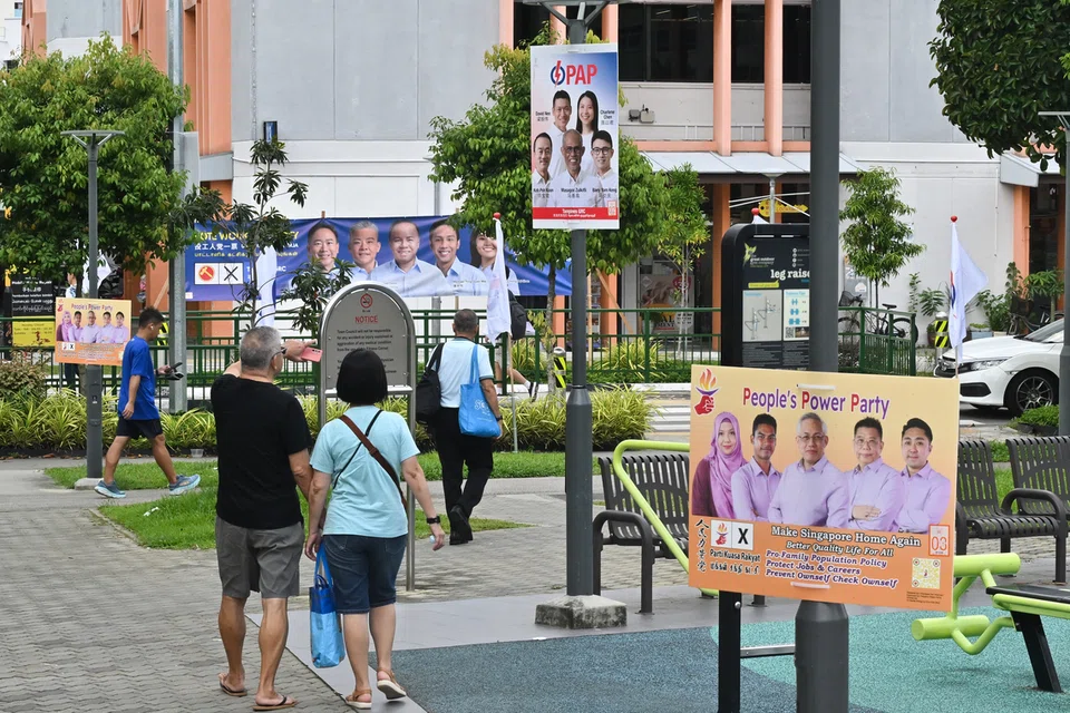 Persaingan empat penjuru di GRC Tampines semasa Pilihan Raya Umum 2025 (GE2025).
