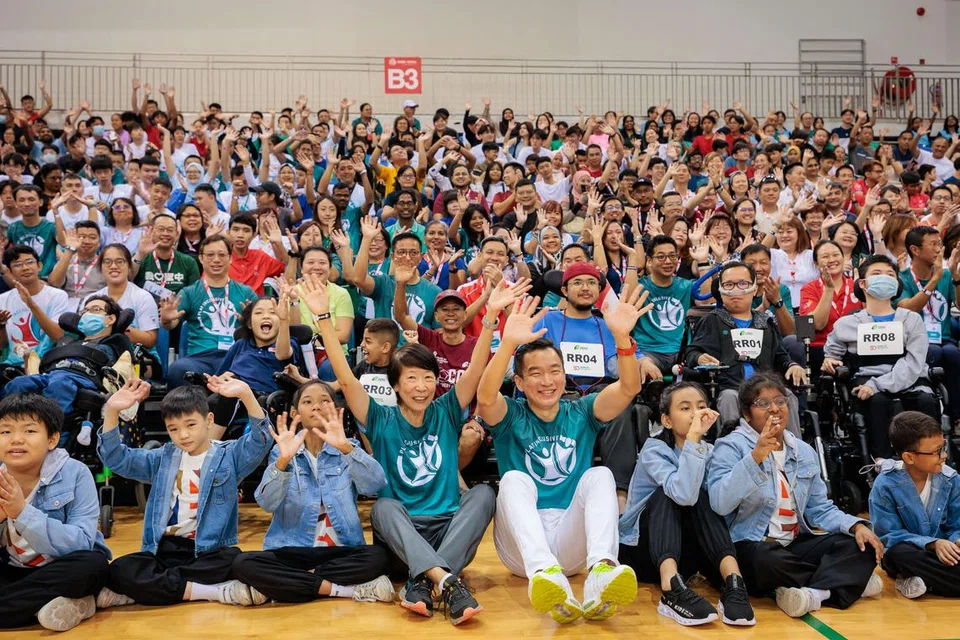 SOKONG SUKAN INKLUSIF: Ramai peserta menyertai Play Inclusive tidak kira keupayaan dan usia mereka.