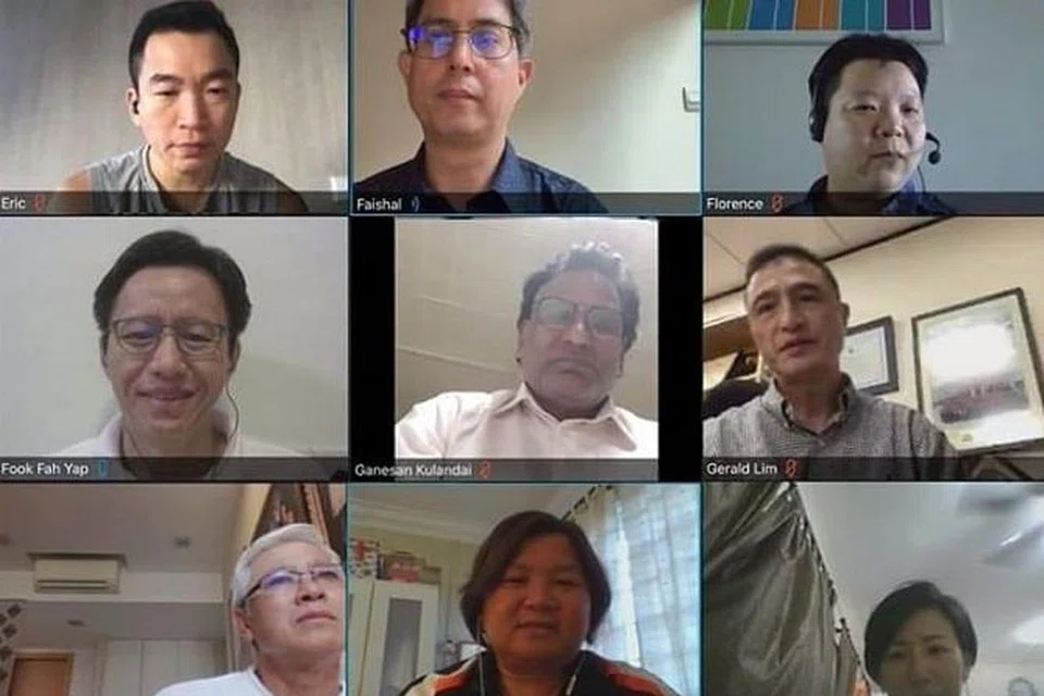 SIDANG TELEVIDEO: Anggota Panel Penasihat Mobiliti Aktif yang dipengerusi Dr Muhammad Faishal Ibrahim bermesyuarat menerusi televideo kerana patuhi arahan 'Pemutus Litar'.