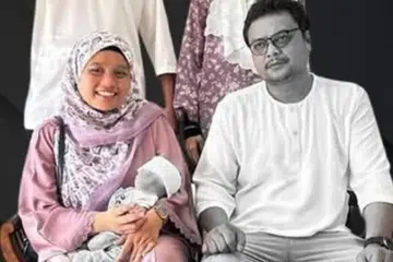 Gambar kenangan Cik Azura Abdul Malik bersama suaminya, Nurul Effendy Ibrahim dan bayi mereka, Muhammad Nur Daniel.