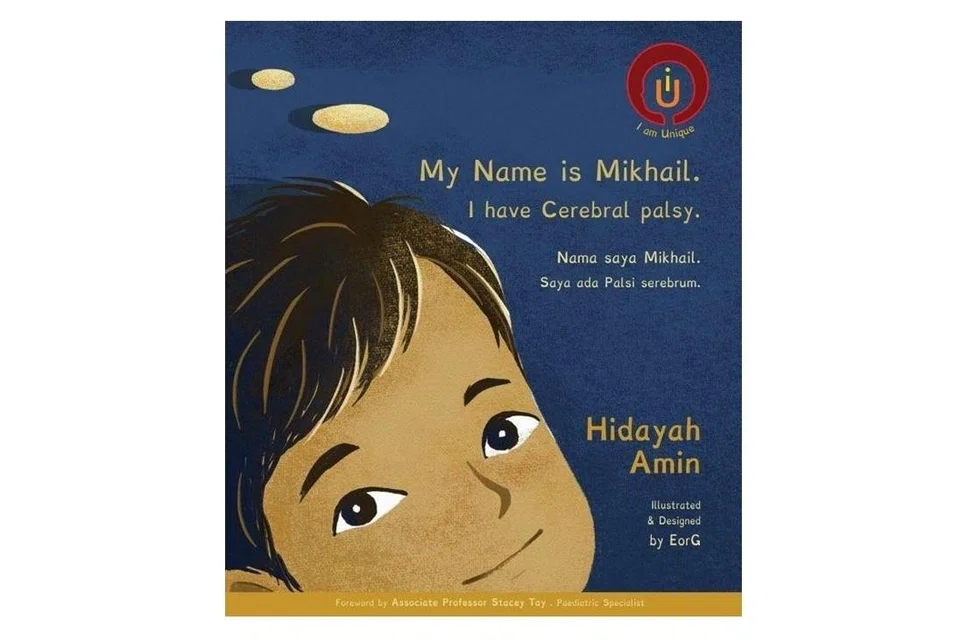 Nama saya Mikhail, saya ada palsi serebrum
Nombor Panggilan: J SING 618.928 HID

Buku dwibahasa mengenai seorang budak lelaki berusia enam tahun yang menghidap palsi serebrum dan kuadriplegia, iaitu kelumpuhan daripada leher ke bawah. Walaupun dalam keadaan sakit, Mikhail menunjukkan semangat yang kuat dan berkomunikasi menggunakan isyarat mata serta bertutur dalam bahasa yang unik.