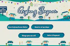 TAWAR BARANGAN BERKAITAN HARI RAYA: Dinamakan GeylangBazaar.Online, bazar dalam talian ini bertujuan mendekati masyarakat dan menyediakan peluang bagi peniaga bazar tradisional menjual stok mereka dan mengurangkan kerugian. - Foto tangkap layar laman GEYLANGBAZAAR.ONLINE