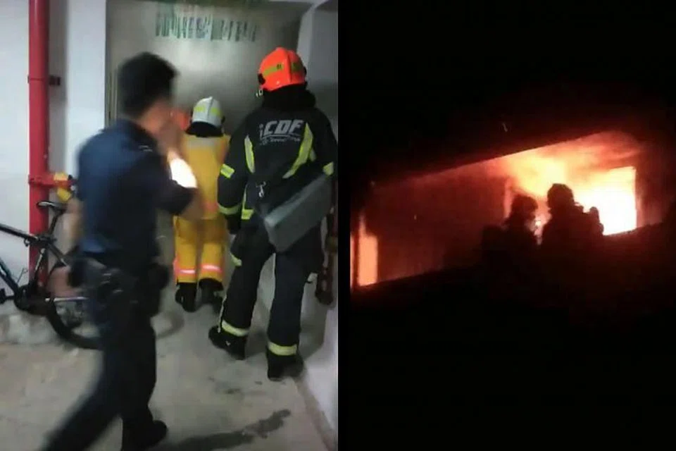 DIJILAT API: SCF berkata kebakaran di Boon Lay itu melibatkan barang dalam flat tersebut.