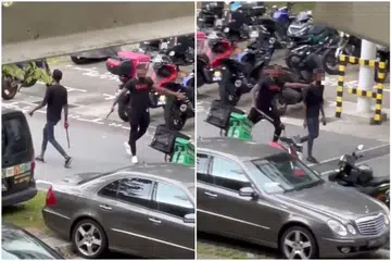 Polis buru 2 lelaki guna senjata dalam serangan di Boon Lay