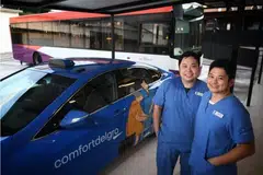 terapi, fisioterapi, Hospital Masyarakat St Andrew, MRT, bas, teksi