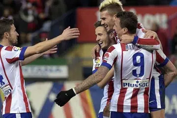 KEKALKAN PRESTASI: Atletico Madrid berharap dapat mengekalkan prestasi cemerlang dalam perlawanan Liga Juara-Juara Eropah malam ini. - Foto AFP
