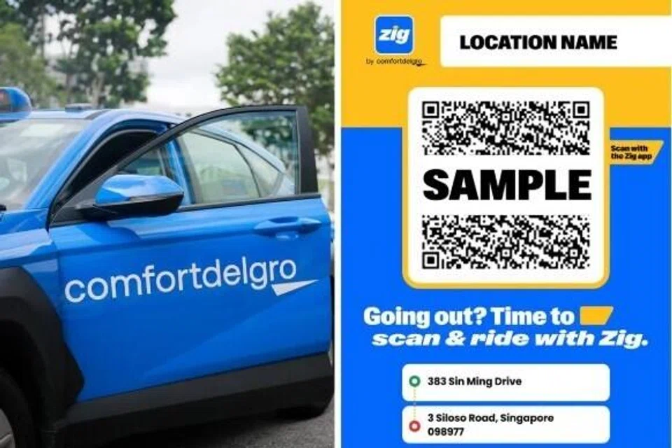 ComfortDelGro, kod QR, Zig