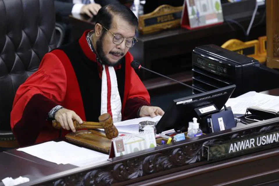 BAKAL BUAT KEPUTUSAN: Ketua Mahkamah Perlembagaan Indonesia, Encik Anwar Usman, sahkan akan putuskan umur minimum calon presiden dan naib presiden bagi Pilihan Raya Presiden 2024.