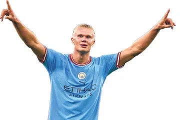 HAALAND: Penyerang Norway ini tiba di City dari Borussia Dortmund dan kini telah menjaringkan 164 gol dalam 149 penampilan bagi kelab dan negara secara keseluruhan. - Foto AFP