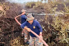Johor, kebakaran gambut, cuaca panas