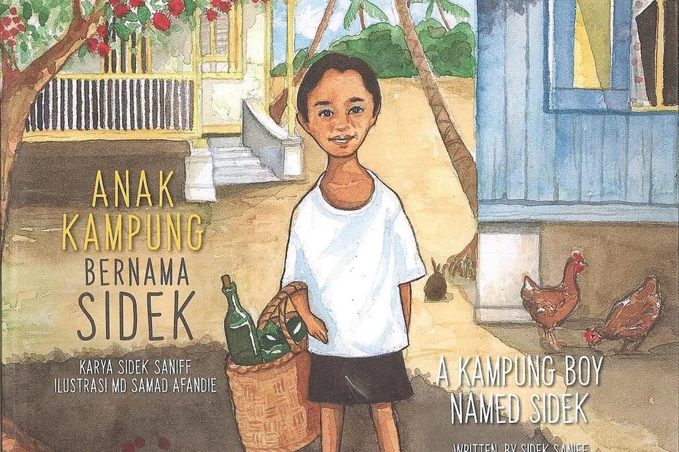 BUKU DWIBAHASA: Buku kanak-kanak berjudul 'Anak Kampung Bernama Sidek' ini ditulis dalam bahasa Melayu dan bahasa Inggeris. - Ilustrasi OPUS EDITORIAL