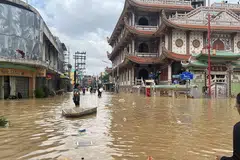 Kesan banjir di Hat Yai pada 27 November 2025.