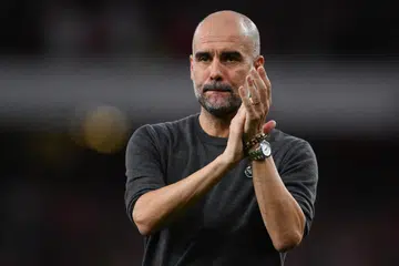 TIDAK INGIN DEDAHKAN: Pengurus Manchester City, Pep Guardiola, tahu apa berlaku berkaitan perbalahan selepas Arsenal menewaskan pasukannya.