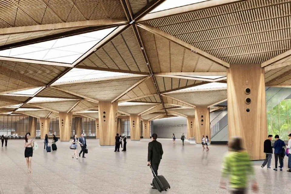 Stesen RTS Woodlands North akan mempunyai tiga tingkat, termasuk dua aras besmen.