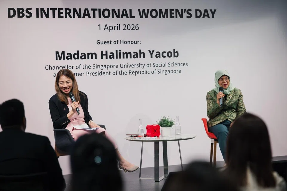 DBS, Halimah Yacob, Tan Su Shan, fireside chat, SUSS