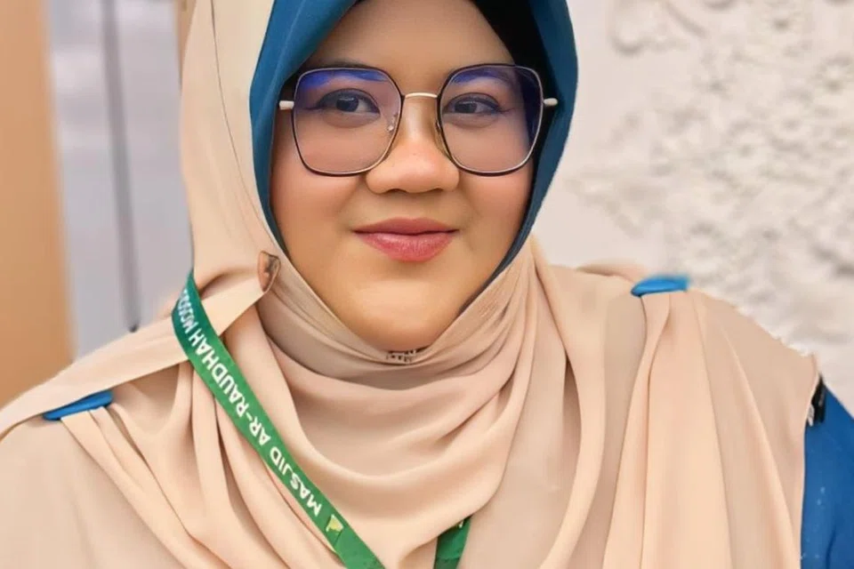 Pengetua prasekolah di Masjid Ar-Raudhah, Cik Ruqaiyah Sapuan. 