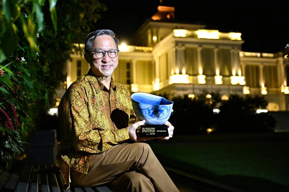 Pemenang anugerah Tokoh Singapura 2024, Encik Koh Seng Choon, bertekad untuk menyumbang kembali kepada masyarakat selepas menyaksikan kesulitan yang dihadapi oleh golongan kurang berkemampuan dan kurang upaya semasa bekerja di India, China dan Britain.