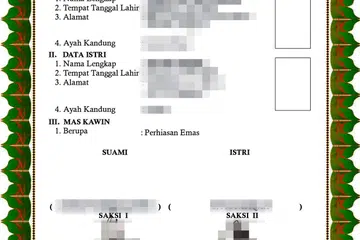 Contoh ‘sijil nikah’ dalam format PDF yang dikirim menerusi khidmat pesanan WhatsApp.