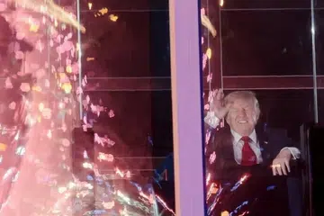 Ucapan Presiden Amerika Syarikat, Encik Donald Trump tertangguh selama beberapa jam selepas ribut memaksa orang ramai di Washington dipindahkan buat sementara waktu.