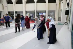 Kegiatan riadah ini diadakan semasa acara Santunan Emas di Masjid Al-Muttaqin.