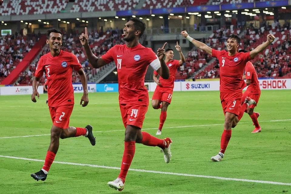 SIAP SEDIA: Bagi persiapan menghadapi kelayakan Piala Asia, pasukan Singa dijangka akan mengadakan perlawanan persahabatan pada Mac nanti. - Foto fail