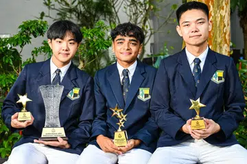 Juara debat bagi Bahas Sekolah Menengah,  Chau Yong Lin, Syed Shameel Syed Mohammed Daneil Alkaff, Winsen Lee, Sekolah Menengah Anderson, 