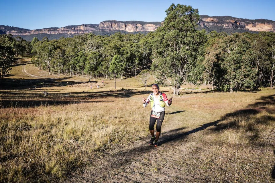 Encik Iskandar Shahril Mohd Rawi berlari menerusi Blue Mountains, New South Wales, Australia pada Mei 2018.
